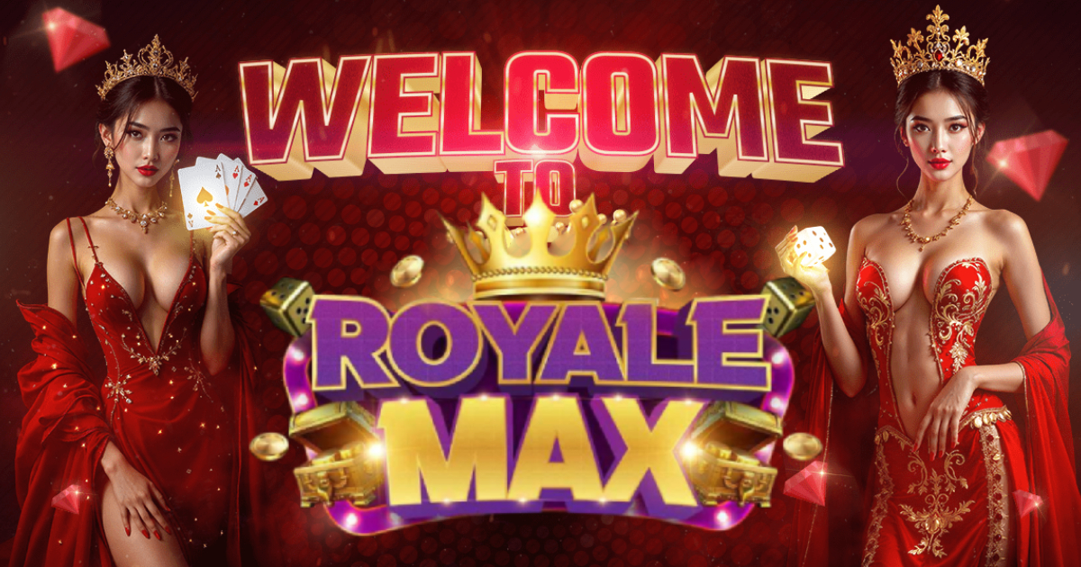Hero banner featuring RoyaleMax with a GCash gaming theme